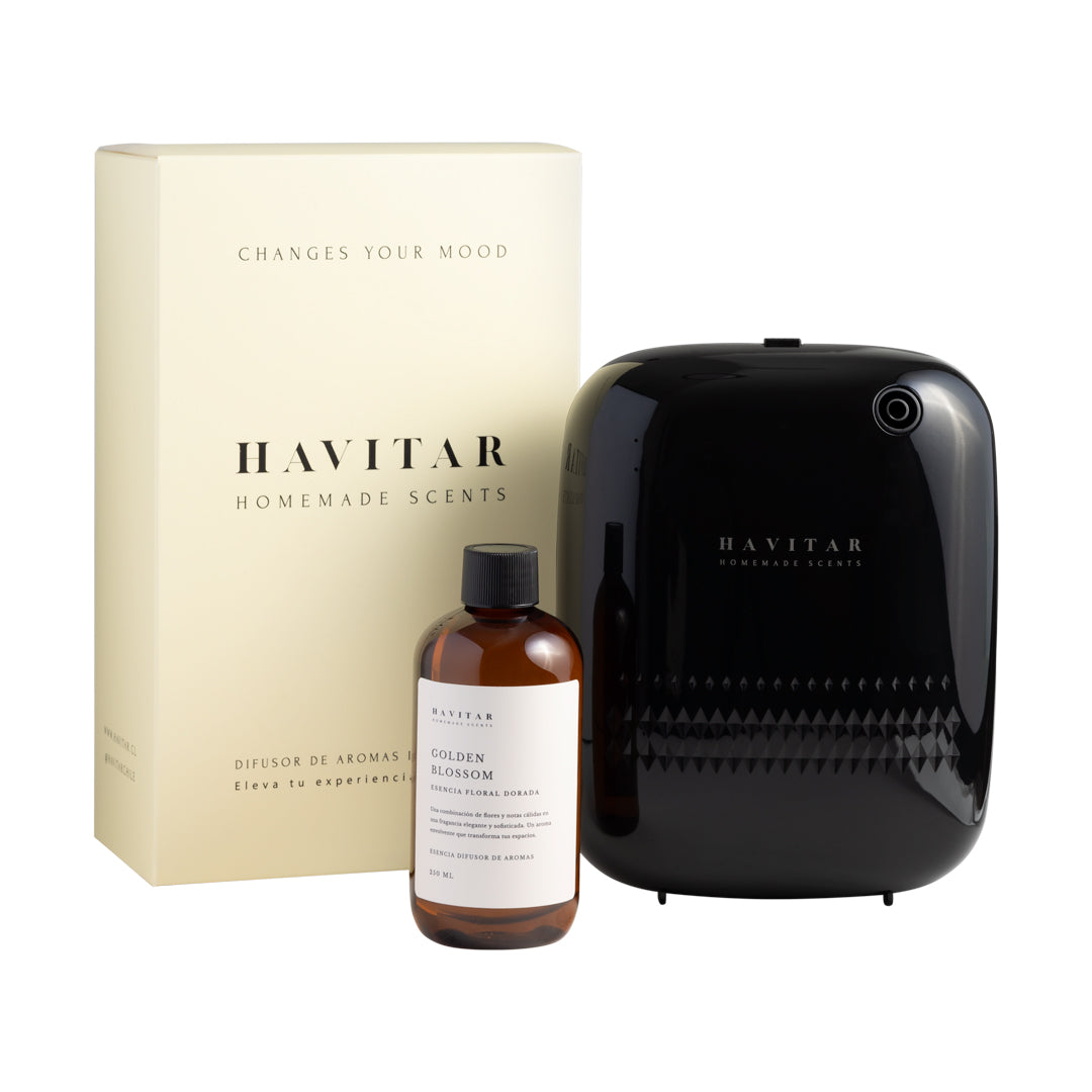 Pack Difusor de Aroma Inteligente Negro + Recarga
