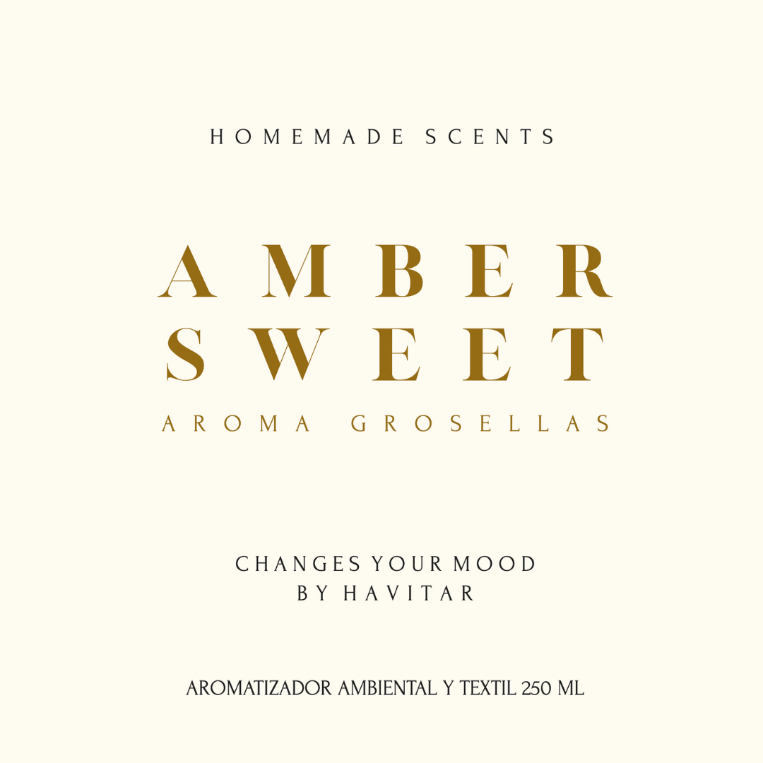 Aromatizador Ambiental y textil 250ml Amber Sweet