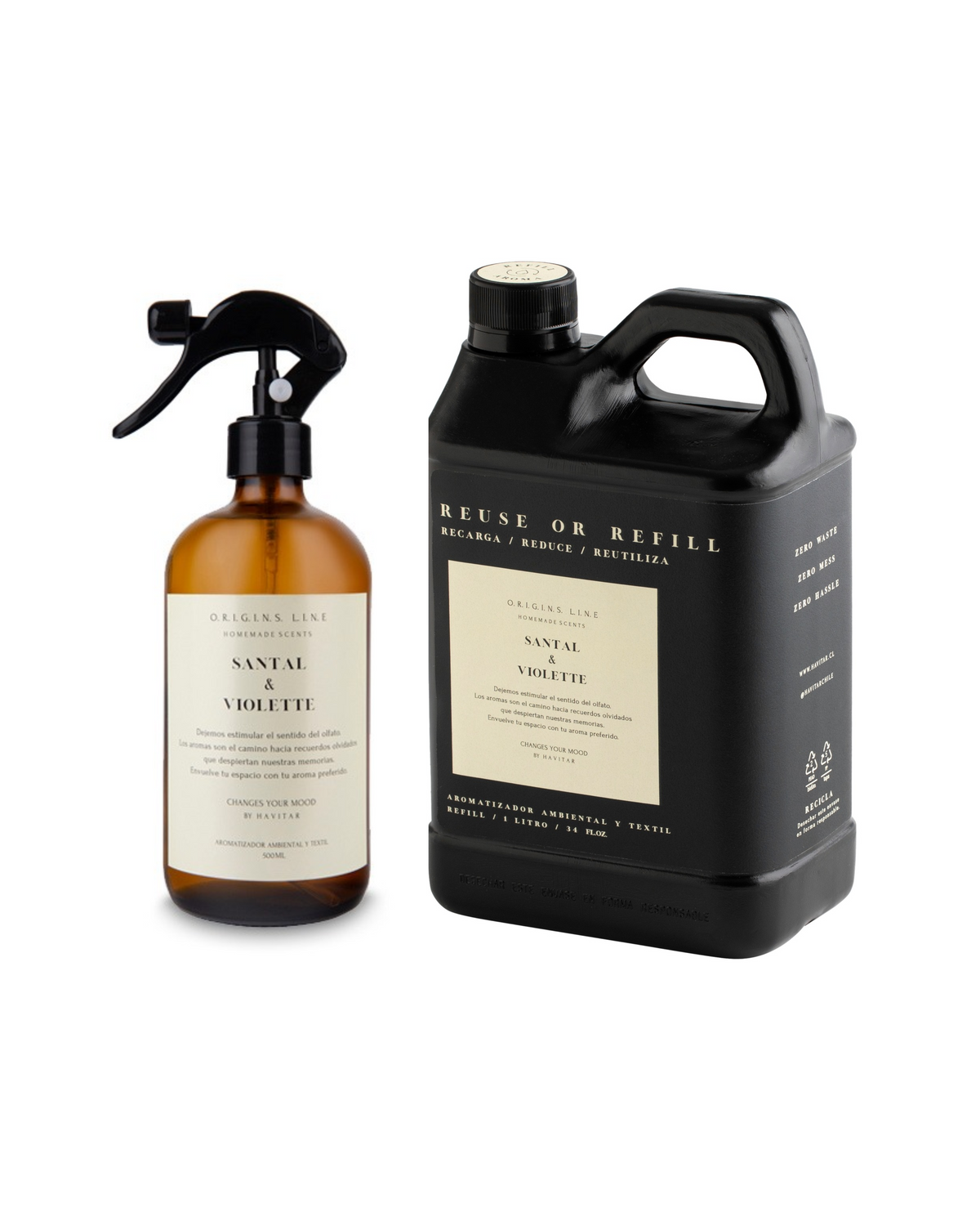 Pack aromatizador 500ml + Refill 1 Litro