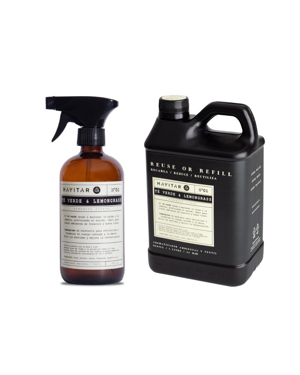 Pack aromatizador 500ml + Refill 1 Litro