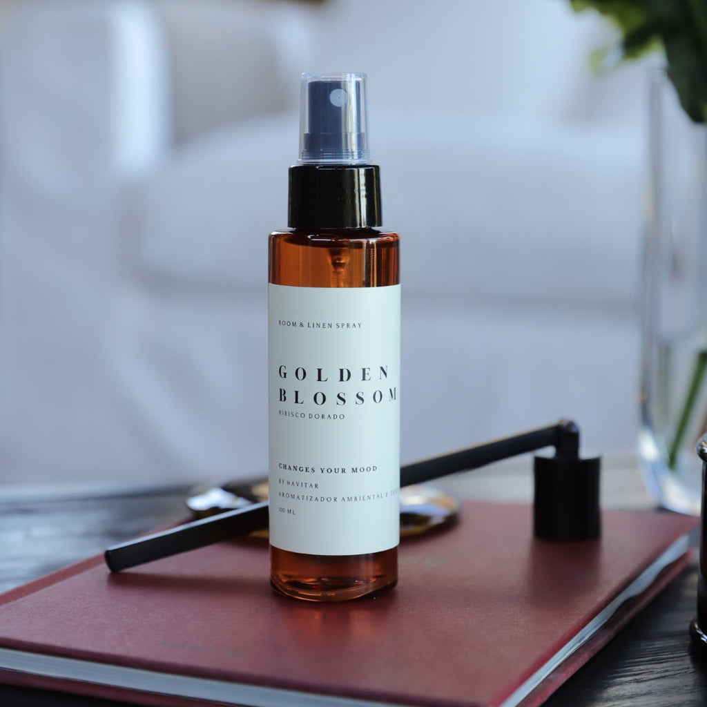 Aromatizador Ambiental y Textil PET 100 ML Golden Blossom