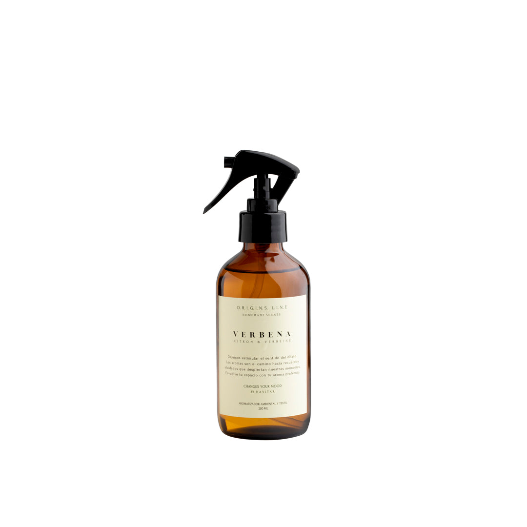 Aromatizador Ambiental y textil Vidrio 250 ML Verbena