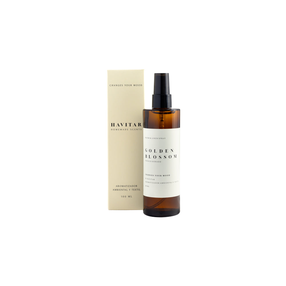 Aromatizador Ambiental y Textil Vidrio 100 ML Golden Blossom