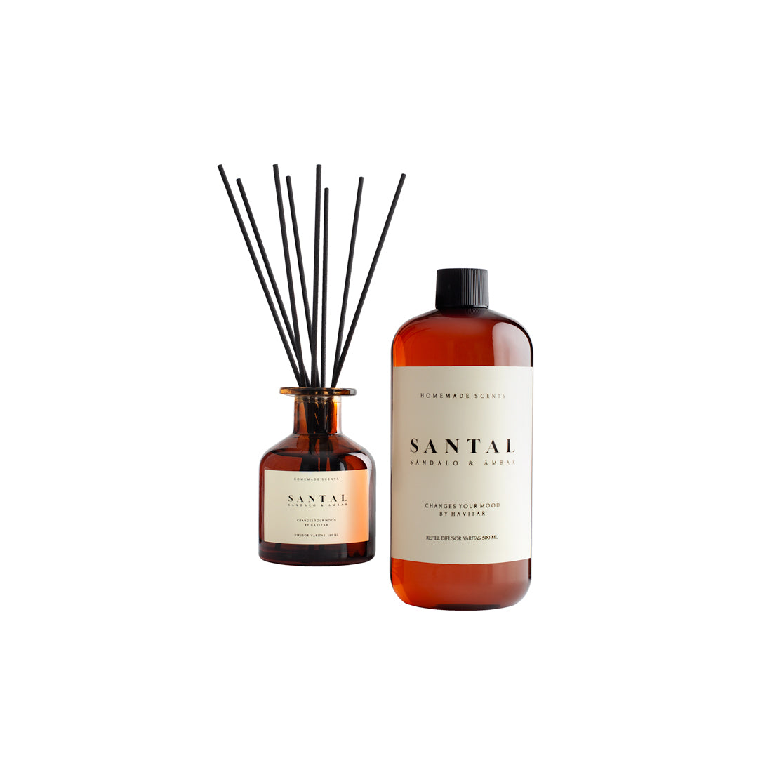 Pack difusor de varitas 150ml + Refill 500ml