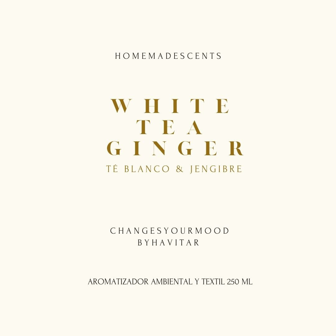 Aromatizador Ambiental y textil 250ml White Tea Ginger